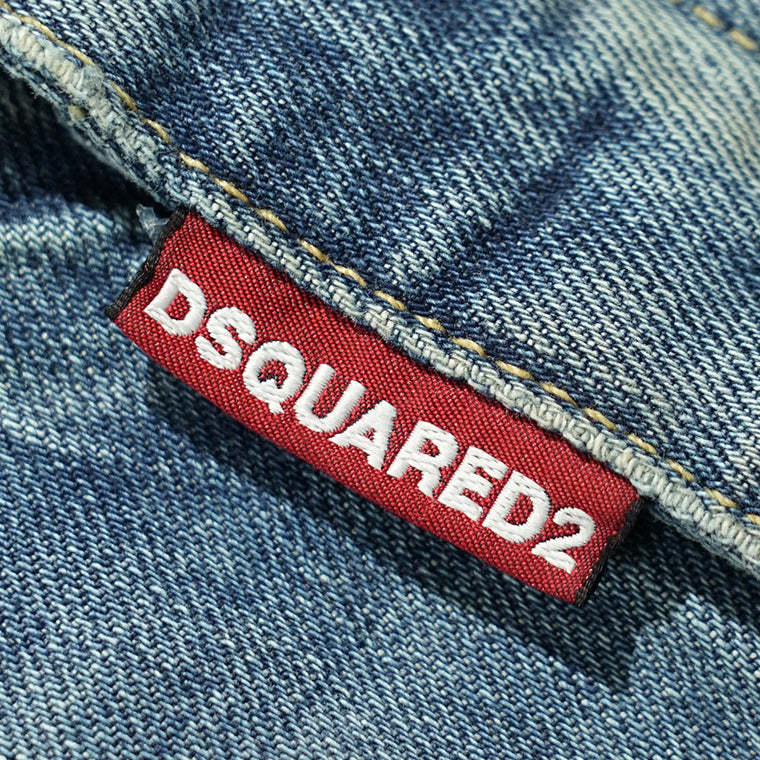 【SUMMER FINAL SALE】 DSQUARED2 KIDS キッズ ジーンズ D2P703U 642 JEAN DQ2252 D0AFZ ウォッシュブルー DQ01