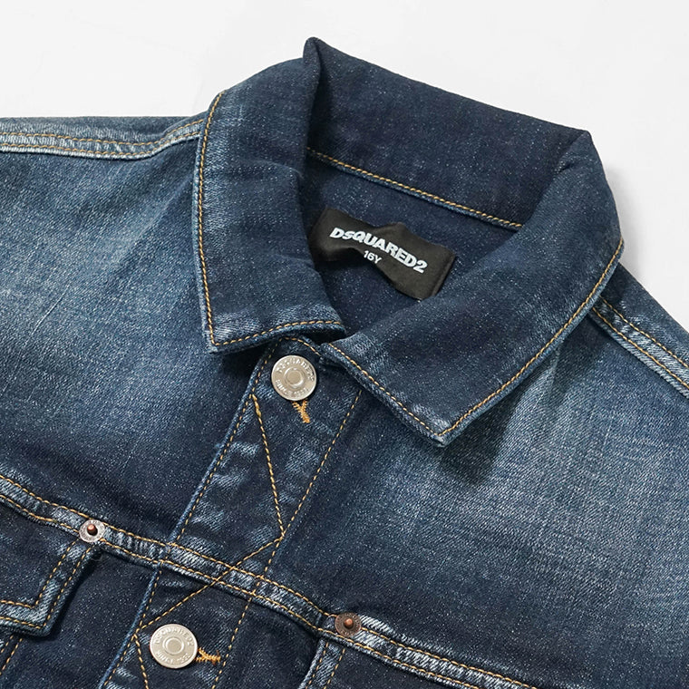 DSQUARED2 KIDS キッズ デニムジャケット D2J446U DQ2254 D0AES ウォッシュブルー DQ01