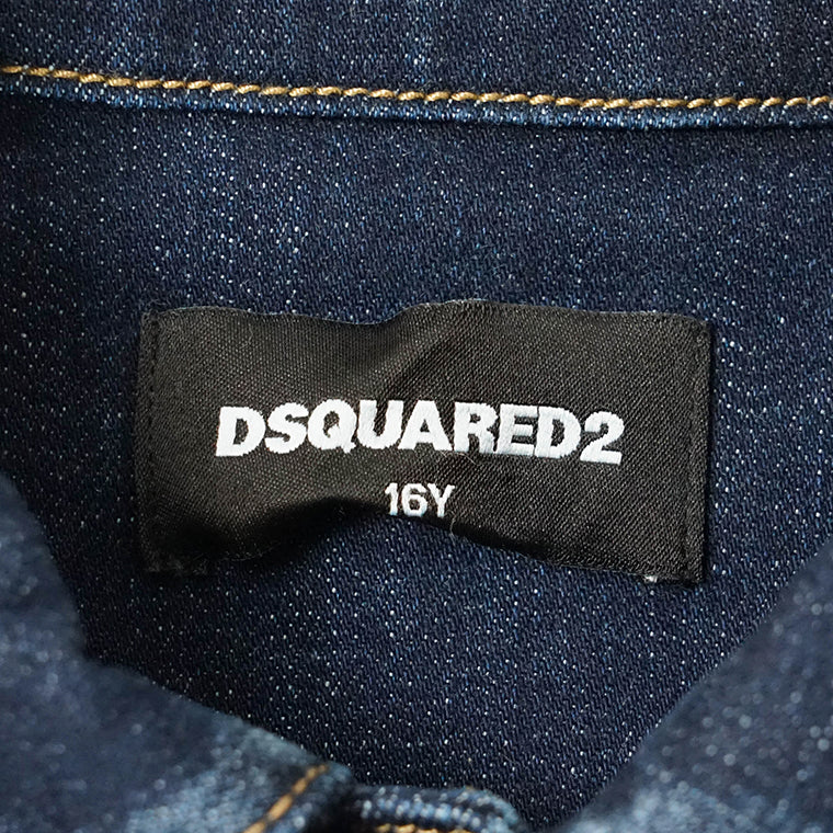 DSQUARED2 KIDS キッズ デニムジャケット D2J446U DQ2254 D0AES ウォッシュブルー DQ01