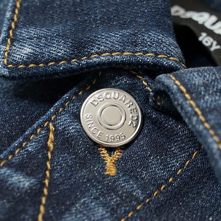 DSQUARED2 KIDS キッズ デニムジャケット D2J446U DQ2254 D0AES ウォッシュブルー DQ01