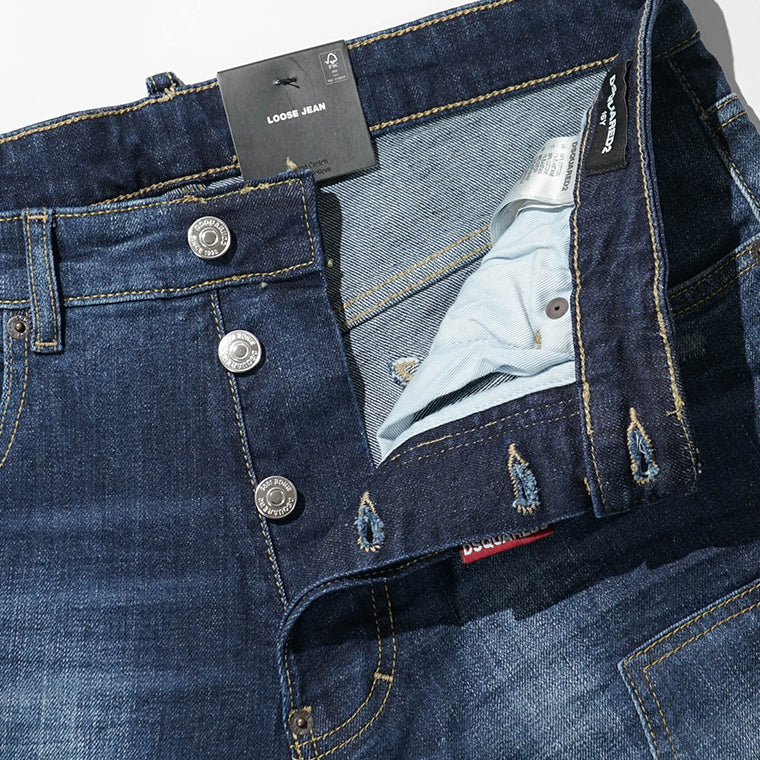 【SUMMER FINAL SALE】 DSQUARED2 KIDS キッズ ジーンズ D2P779M LOOSE JEAN DQ2636 D0AFS ウォッシュブルー DQ01
