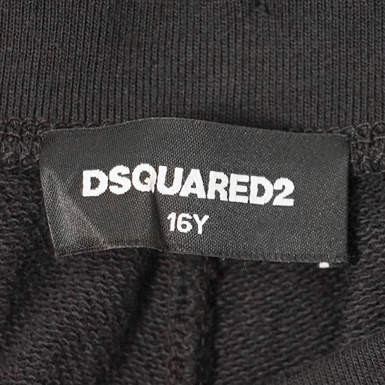 DSQUARED2 KIDS キッズ スウェットパンツ D2P793M DQ2721 D0AC6 ブラック DQ900