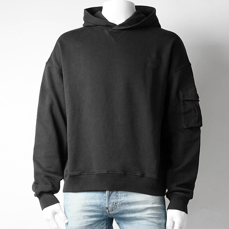 DSQUARED2 KIDS キッズ パーカー D2S890U DQ2735 D0AC6 ブラック DQ900