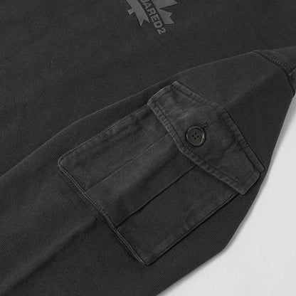 DSQUARED2 KIDS キッズ パーカー D2S890U DQ2735 D0AC6 ブラック DQ900