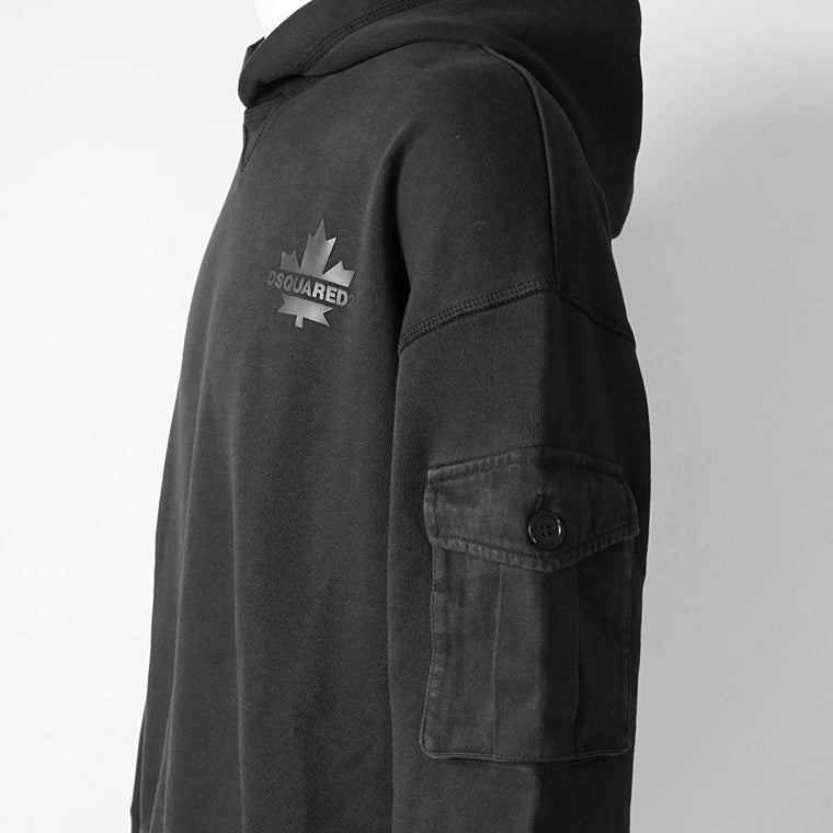 DSQUARED2 KIDS キッズ パーカー D2S890U DQ2735 D0AC6 ブラック DQ900