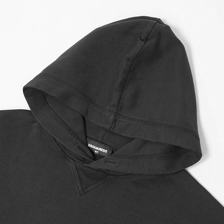 DSQUARED2 KIDS キッズ パーカー D2S890U DQ2735 D0AC6 ブラック DQ900