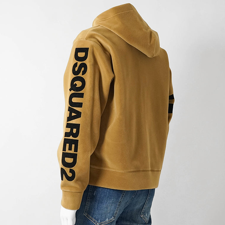 DSQUARED2 KIDS キッズ ジップアップパーカー D2S918U DQ3001 D0AF8 キャメル DQ721