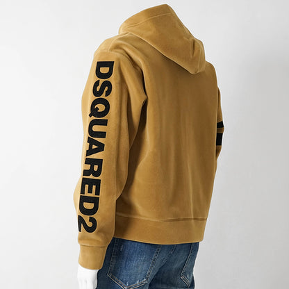 DSQUARED2 KIDS キッズ ジップアップパーカー D2S918U DQ3001 D0AF8 キャメル DQ721