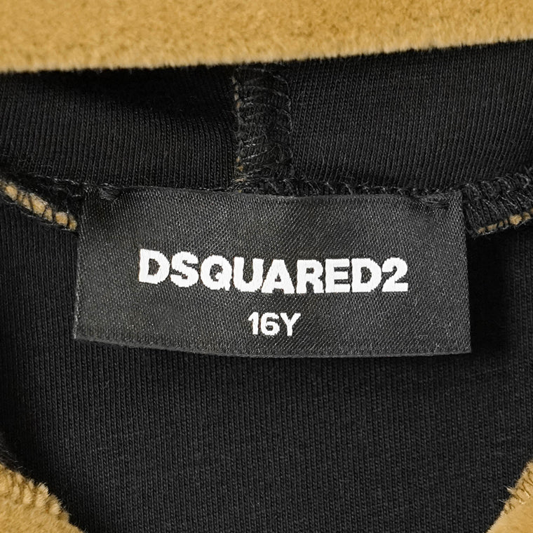 DSQUARED2 KIDS キッズ ジップアップパーカー D2S918U DQ3001 D0AF8 キャメル DQ721