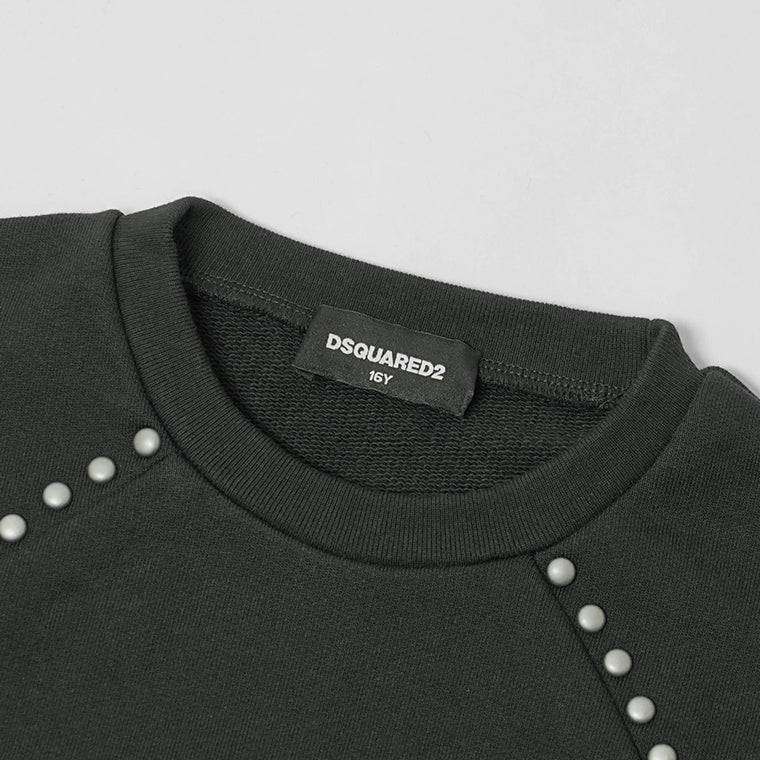 DSQUARED2 KIDS キッズ スウェットシャツ D2S919U DQ3002 D00ZF ブラック DQ900