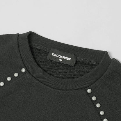 DSQUARED2 KIDS キッズ スウェットシャツ D2S919U DQ3002 D00ZF ブラック DQ900