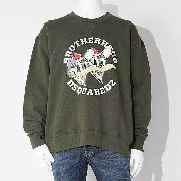 DSQUARED2 KIDS キッズ スウェットシャツ D2S920U DQ3003 D0AEY カーキ DQ518