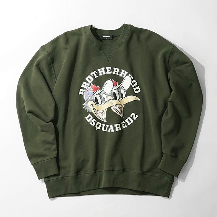 DSQUARED2 KIDS キッズ スウェットシャツ D2S920U DQ3003 D0AEY カーキ DQ518