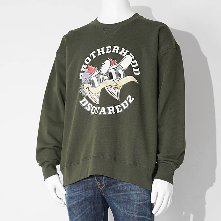 DSQUARED2 KIDS キッズ スウェットシャツ D2S920U DQ3003 D0AEY カーキ DQ518