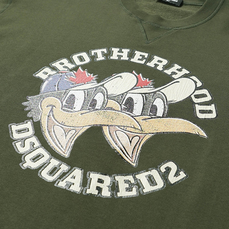 DSQUARED2 KIDS キッズ スウェットシャツ D2S920U DQ3003 D0AEY カーキ DQ518