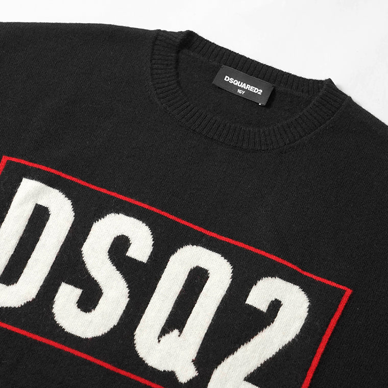 DSQUARED2 KIDS キッズ ニット D2K188U DQ3071 D0AFF ブラック DQ900