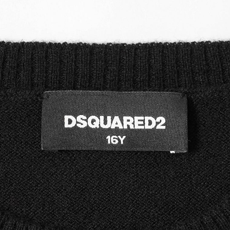 DSQUARED2 KIDS キッズ ニット D2K188U DQ3071 D0AFF ブラック DQ900