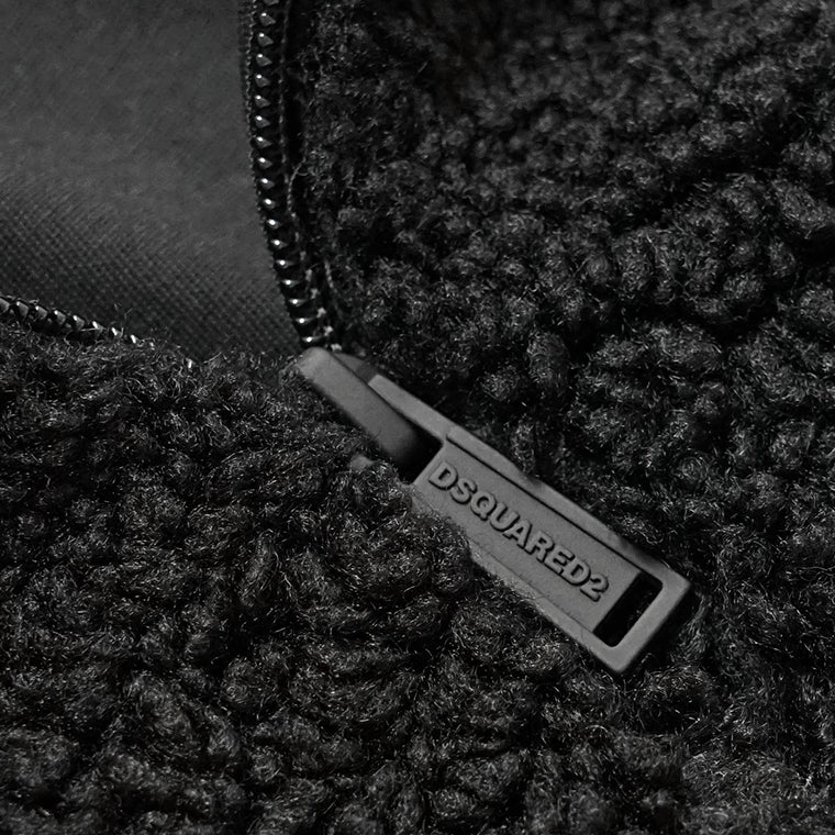 DSQUARED2 KIDS キッズ ボアブルゾン D2J532U ICON DQ3133 D0AEA ブラック DQ900