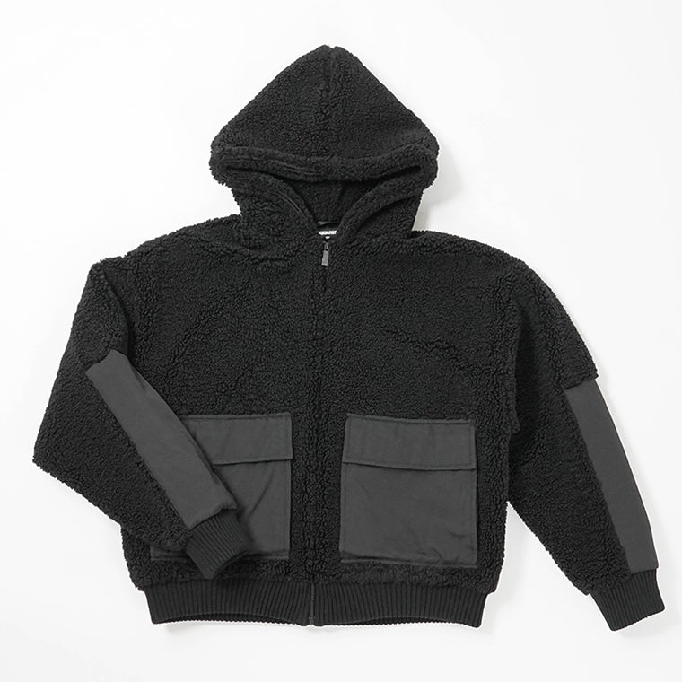 DSQUARED2 KIDS キッズ ボアブルゾン D2J532U ICON DQ3133 D0AEA ブラック DQ900