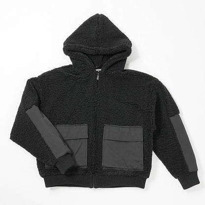 DSQUARED2 KIDS キッズ ボアブルゾン D2J532U ICON DQ3133 D0AEA ブラック DQ900