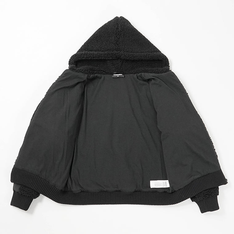 DSQUARED2 KIDS キッズ ボアブルゾン D2J532U ICON DQ3133 D0AEA ブラック DQ900
