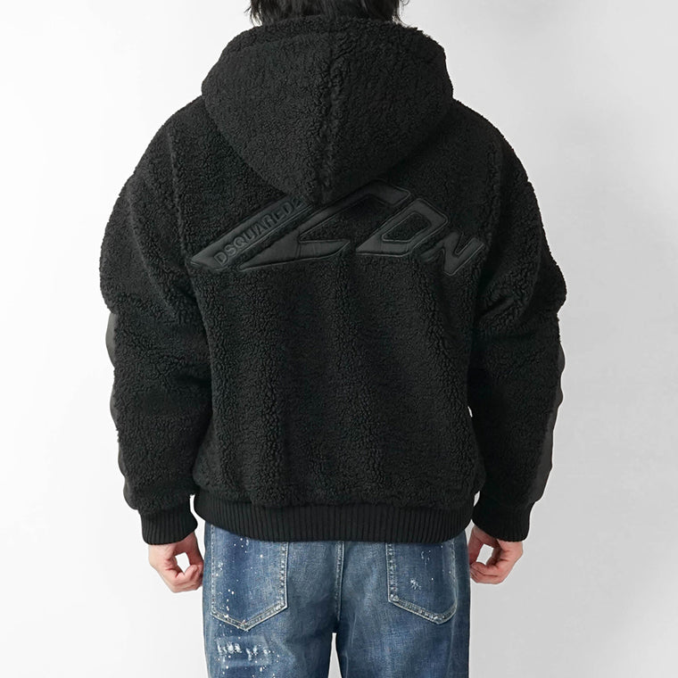 DSQUARED2 KIDS キッズ ボアブルゾン D2J532U ICON DQ3133 D0AEA ブラック DQ900