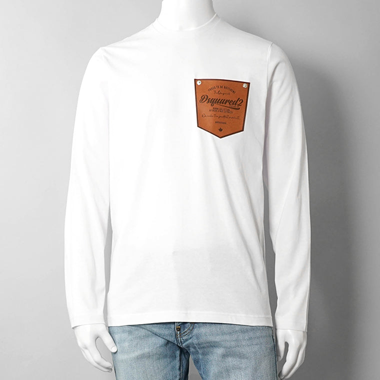 【SUMMER FINAL SALE】 DSQUARED2 KIDS キッズ 長袖Tシャツ D2T1220U DQ3174 D004G ホワイト DQ100