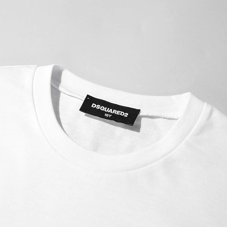 【SUMMER FINAL SALE】 DSQUARED2 KIDS キッズ 長袖Tシャツ D2T1220U DQ3174 D004G ホワイト DQ100