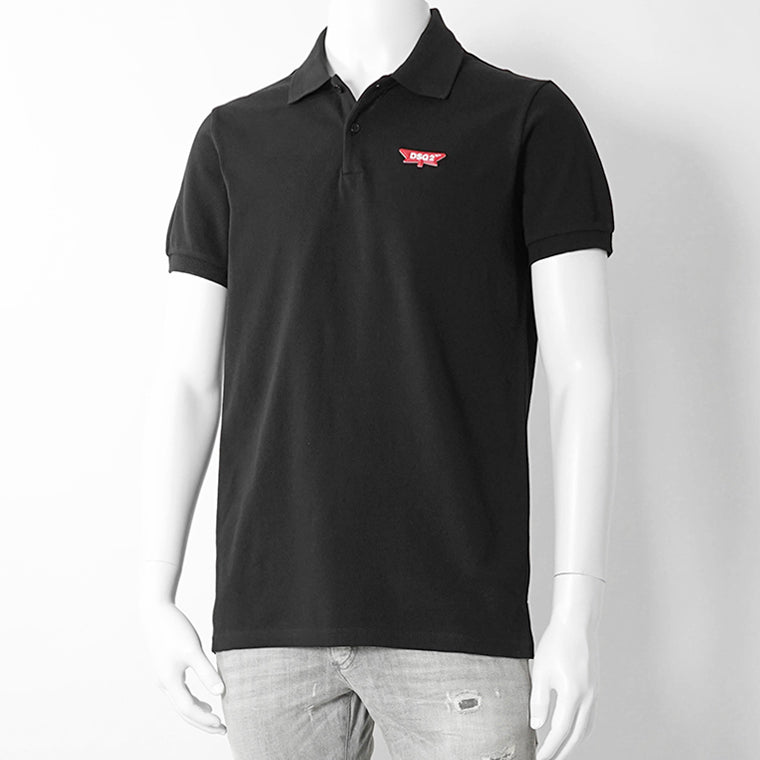 【SUMMER FINAL SALE】 DSQUARED2 KIDS キッズ ポロシャツ D2T1221U DQ3175 D0AGD ブラック DQ900