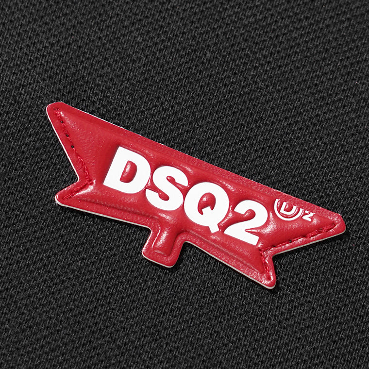 【SUMMER FINAL SALE】 DSQUARED2 KIDS キッズ ポロシャツ D2T1221U DQ3175 D0AGD ブラック DQ900
