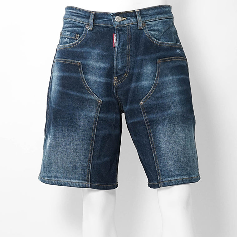 【SUMMER FINAL SALE】 DSQUARED2 KIDS キッズ デニムショートパンツ D2P948U DQ3212 D0AFS インディゴウォッシュ DQ01