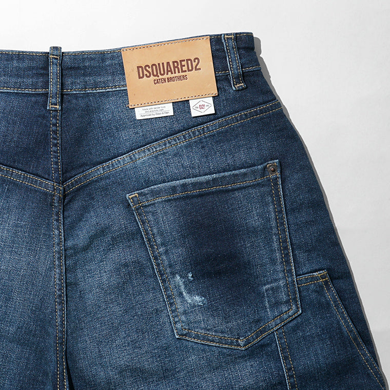 【SUMMER FINAL SALE】 DSQUARED2 KIDS キッズ デニムショートパンツ D2P948U DQ3212 D0AFS インディゴウォッシュ DQ01