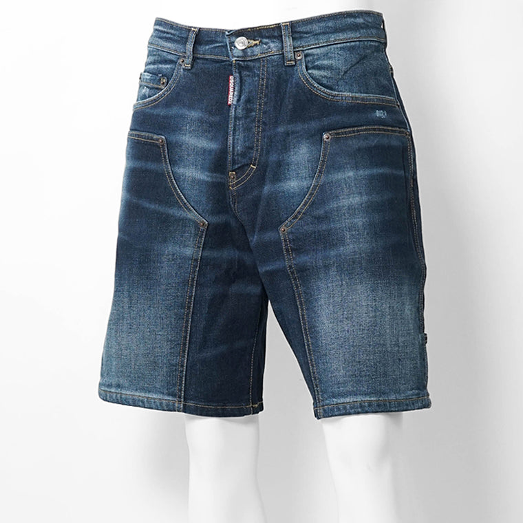 【SUMMER FINAL SALE】 DSQUARED2 KIDS キッズ デニムショートパンツ D2P948U DQ3212 D0AFS インディゴウォッシュ DQ01