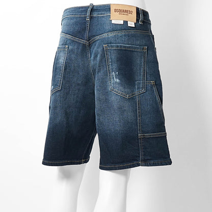 【SUMMER FINAL SALE】 DSQUARED2 KIDS キッズ デニムショートパンツ D2P948U DQ3212 D0AFS インディゴウォッシュ DQ01