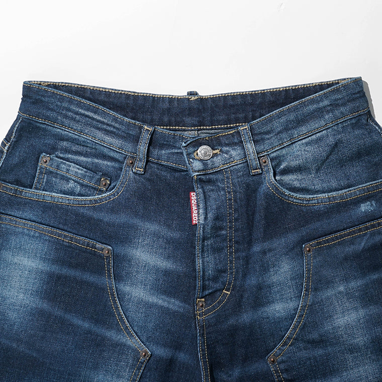 【SUMMER FINAL SALE】 DSQUARED2 KIDS キッズ デニムショートパンツ D2P948U DQ3212 D0AFS インディゴウォッシュ DQ01
