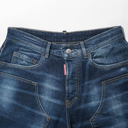 【SUMMER FINAL SALE】 DSQUARED2 KIDS キッズ デニムショートパンツ D2P948U DQ3212 D0AFS インディゴウォッシュ DQ01