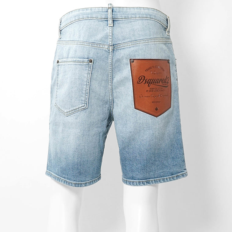 【SUMMER FINAL SALE】 DSQUARED2 KIDS キッズ デニムショートパンツ D2P949M DQ3213 D0AF3 ウォッシュライトブルー DQ01