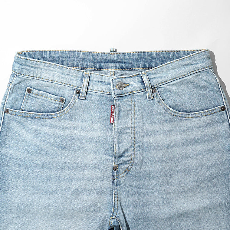 【SUMMER FINAL SALE】 DSQUARED2 KIDS キッズ デニムショートパンツ D2P949M DQ3213 D0AF3 ウォッシュライトブルー DQ01