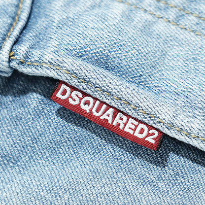 【SUMMER FINAL SALE】 DSQUARED2 KIDS キッズ デニムショートパンツ D2P949M DQ3213 D0AF3 ウォッシュライトブルー DQ01