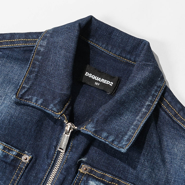 DSQUARED2 KIDS キッズ デニムジャケット D2J547U DQ3239 D0AFS ウォッシュブルー DQ01