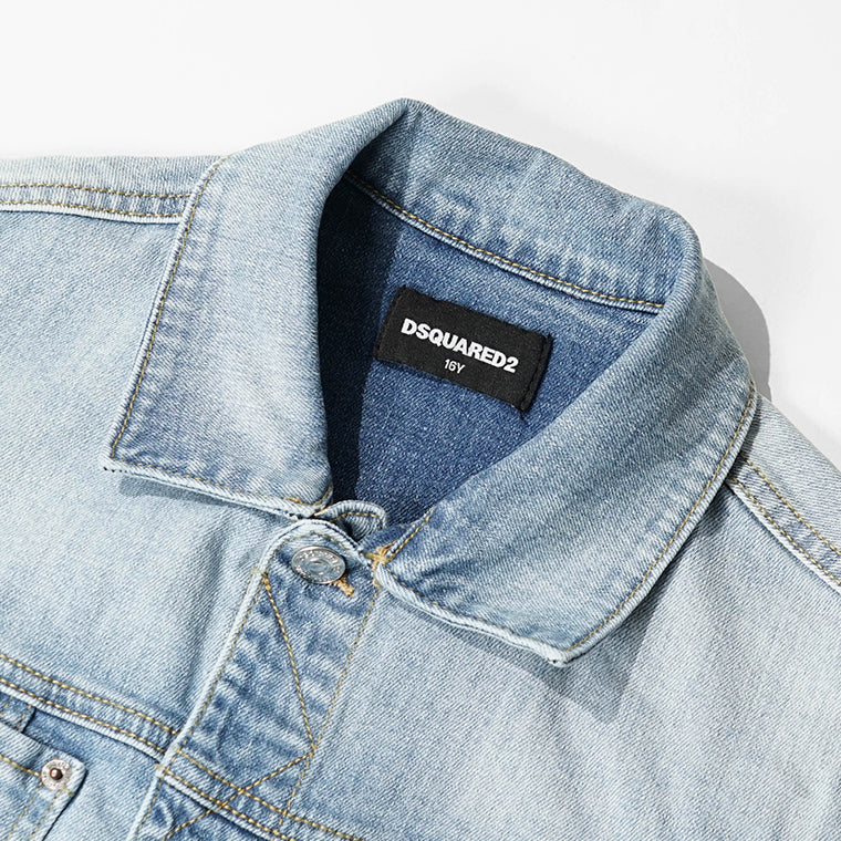 DSQUARED2 KIDS キッズ デニムジャケット D2J548U DQ3240 D0AF3 ウォッシュブルー DQ01