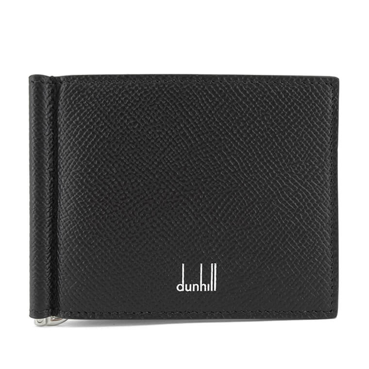 dunhill メンズ マネークリップ折財布 CADOGAN 6CC MONEY CLIP BILLFOLD WALLET DU19R2810CA BLACK ブラック 001