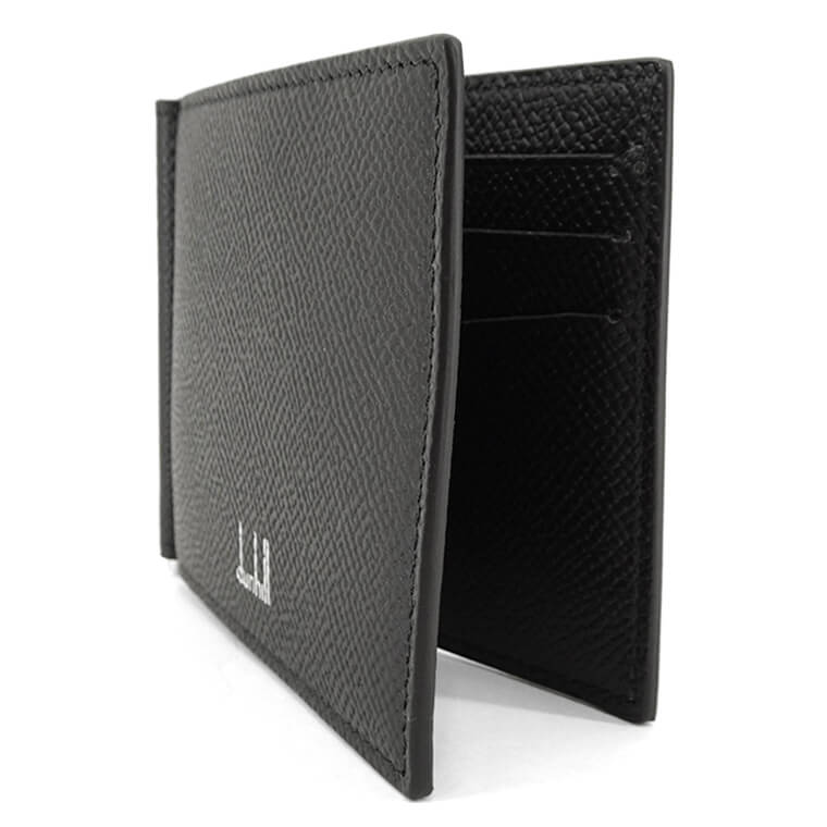 dunhill メンズ マネークリップ折財布 CADOGAN 6CC MONEY CLIP BILLFOLD WALLET DU19R2810CA BLACK ブラック 001