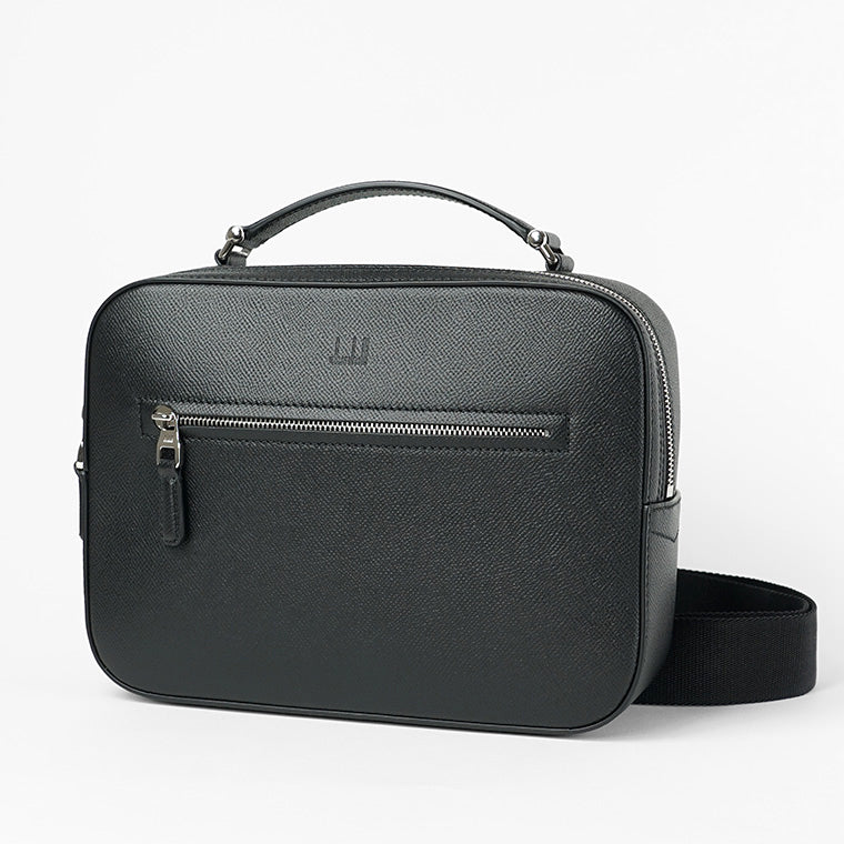 dunhill メンズ ショルダーバッグ CADOGAN TOP HANDLE MESSENGER BAG DU21R3823CA BLACK ブラック 001