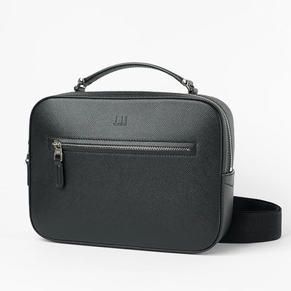 dunhill メンズ ショルダーバッグ CADOGAN TOP HANDLE MESSENGER BAG DU21R3823CA BLACK ブラック 001