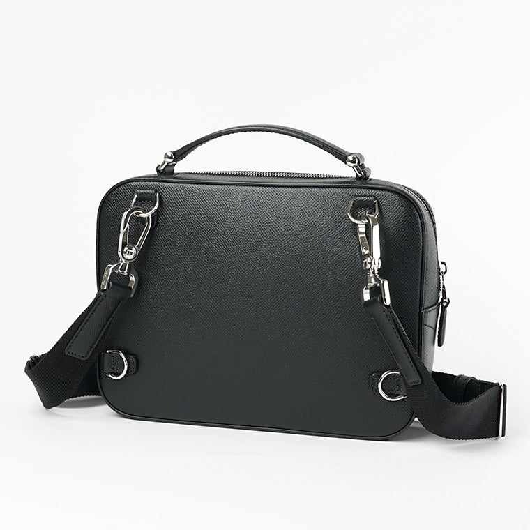 dunhill メンズ ショルダーバッグ CADOGAN TOP HANDLE MESSENGER BAG DU21R3823CA BLACK ブラック 001