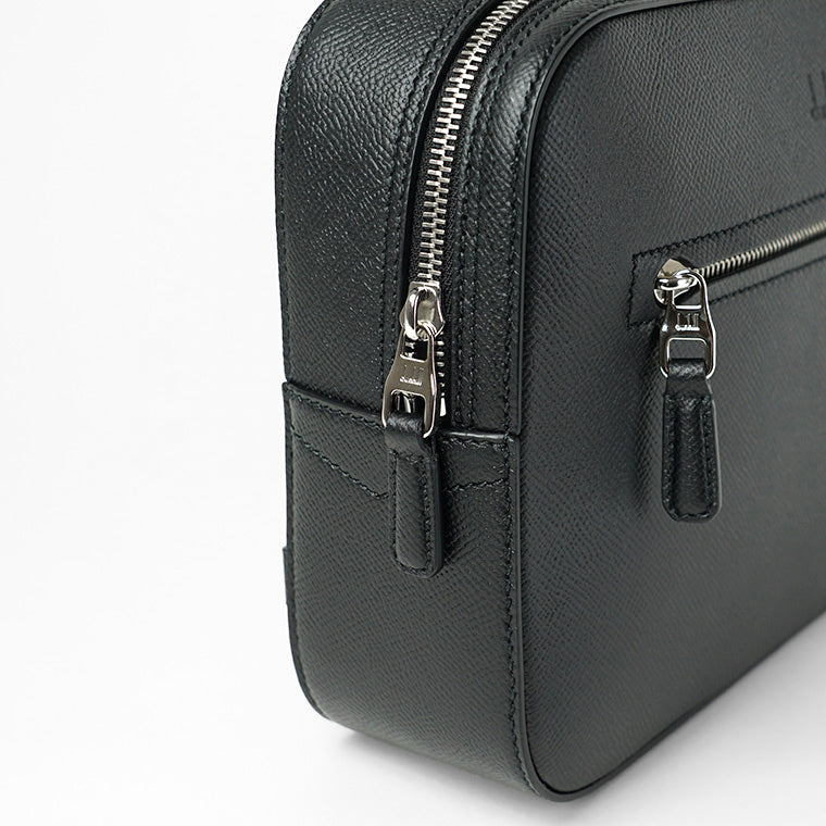 dunhill メンズ ショルダーバッグ CADOGAN TOP HANDLE MESSENGER BAG DU21R3823CA BLACK ブラック 001