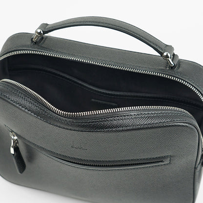 dunhill メンズ ショルダーバッグ CADOGAN TOP HANDLE MESSENGER BAG DU21R3823CA BLACK ブラック 001