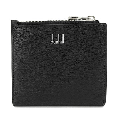 dunhill メンズ 2つ折り財布 デューク ファインレザー 9CC & コインパース ビルフォールド ウォレット DU23R2489GS BLACK ブラック 001