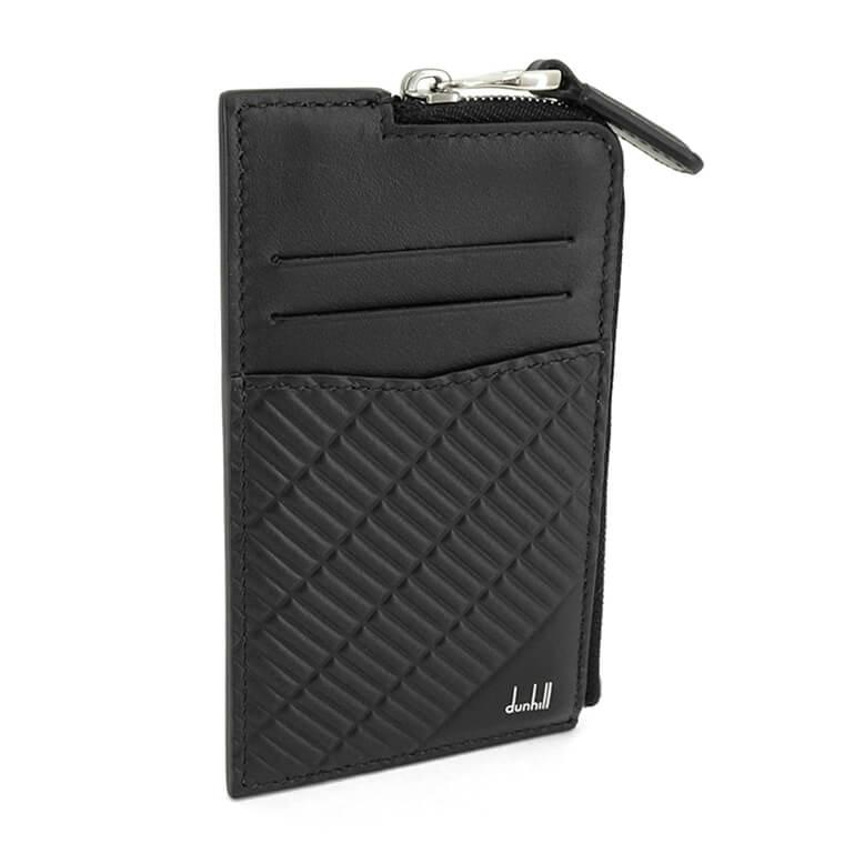 dunhill メンズ カードケース CONTOUR ZIP CARD CASE DU24R210ZPX BLACK ブラック 001